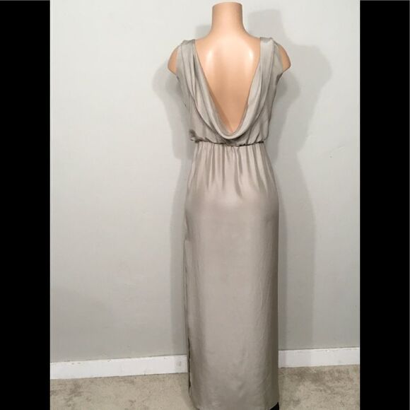 Natalie Deayala drape back silk column dress. NWT - Picture 6 of 12